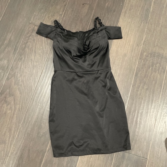 Silk Black Homecoming Dress - Picture 1 of 2